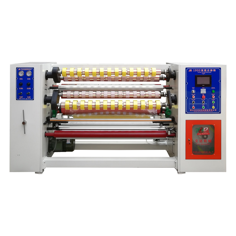 LD-1300C 自動(dòng)貼標BOPP膠帶分切機 膠帶分條機